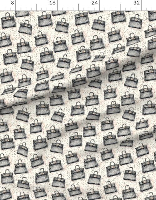 Luxury Python Handbag Small Repeat Pattern on Soft Blush Speckle