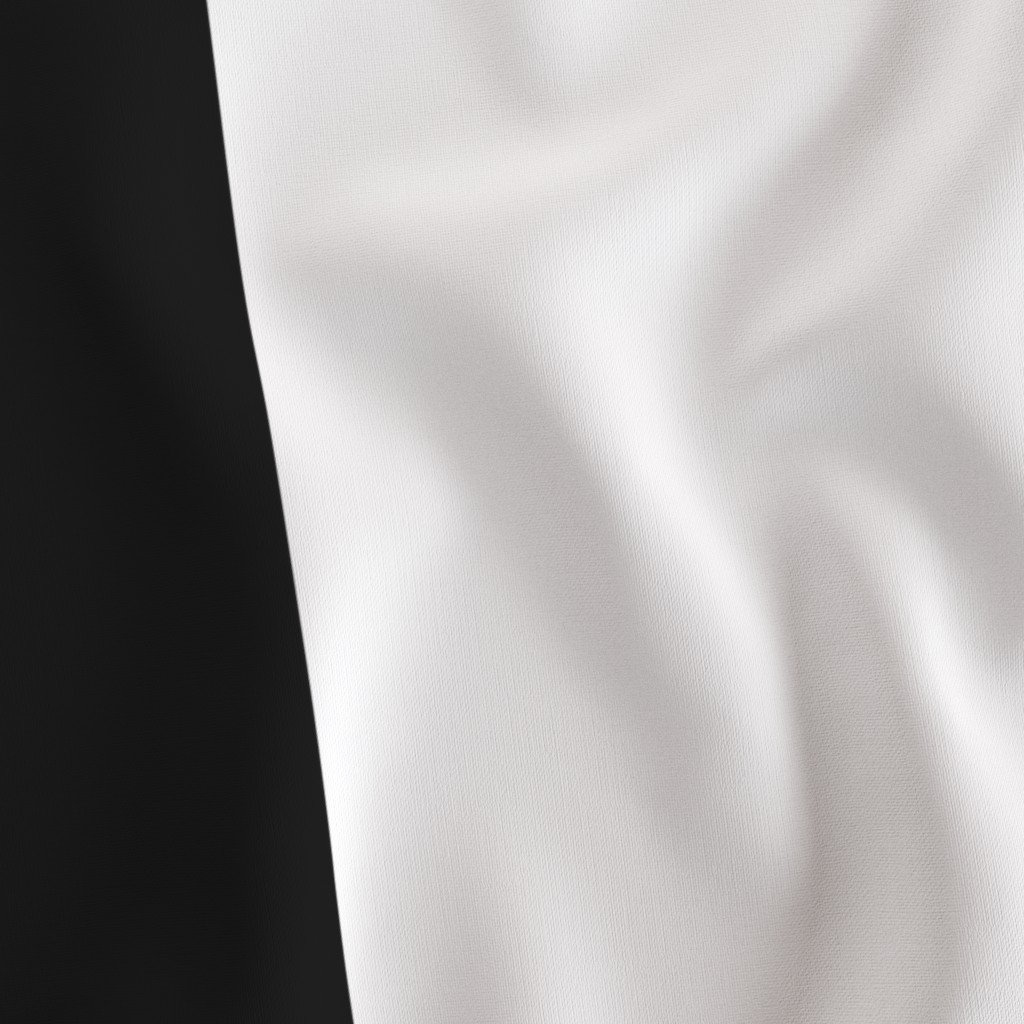 Monaco Bold Black and White Vertical Stripe