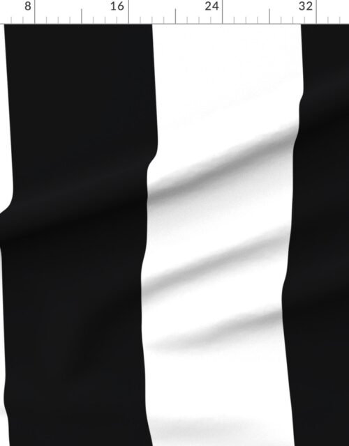 Monaco Bold Black and White Vertical Stripe
