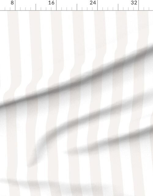 Fabric in 2 Inch Bone White Classic Stripe Pattern