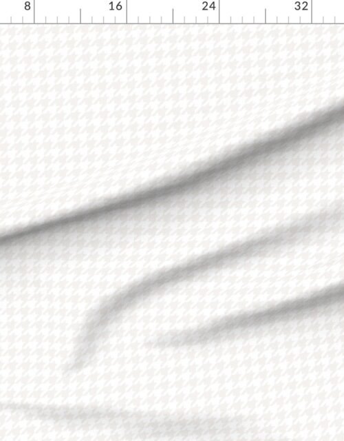 Fabric in Bone White Houndstooth Check Pattern