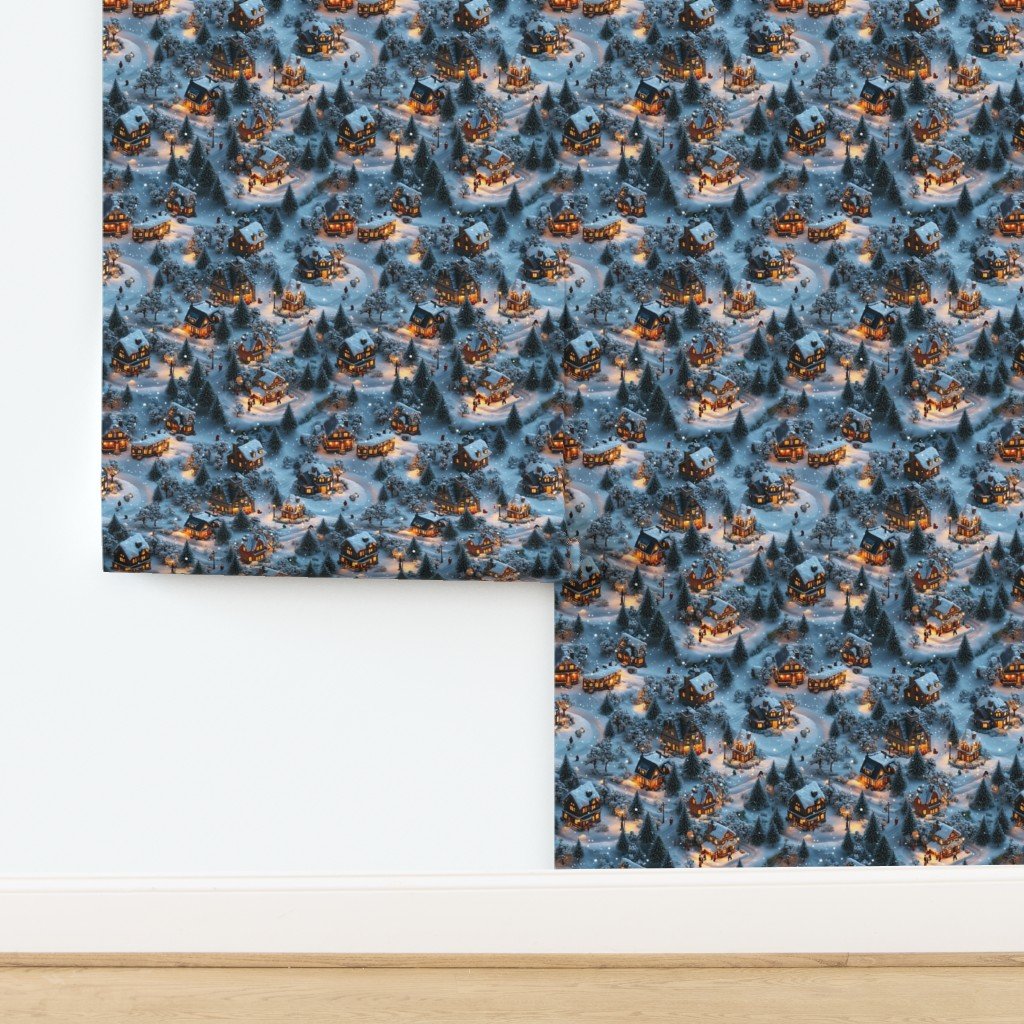 Night Before Christmas - Twilight Serenity Wallpaper design