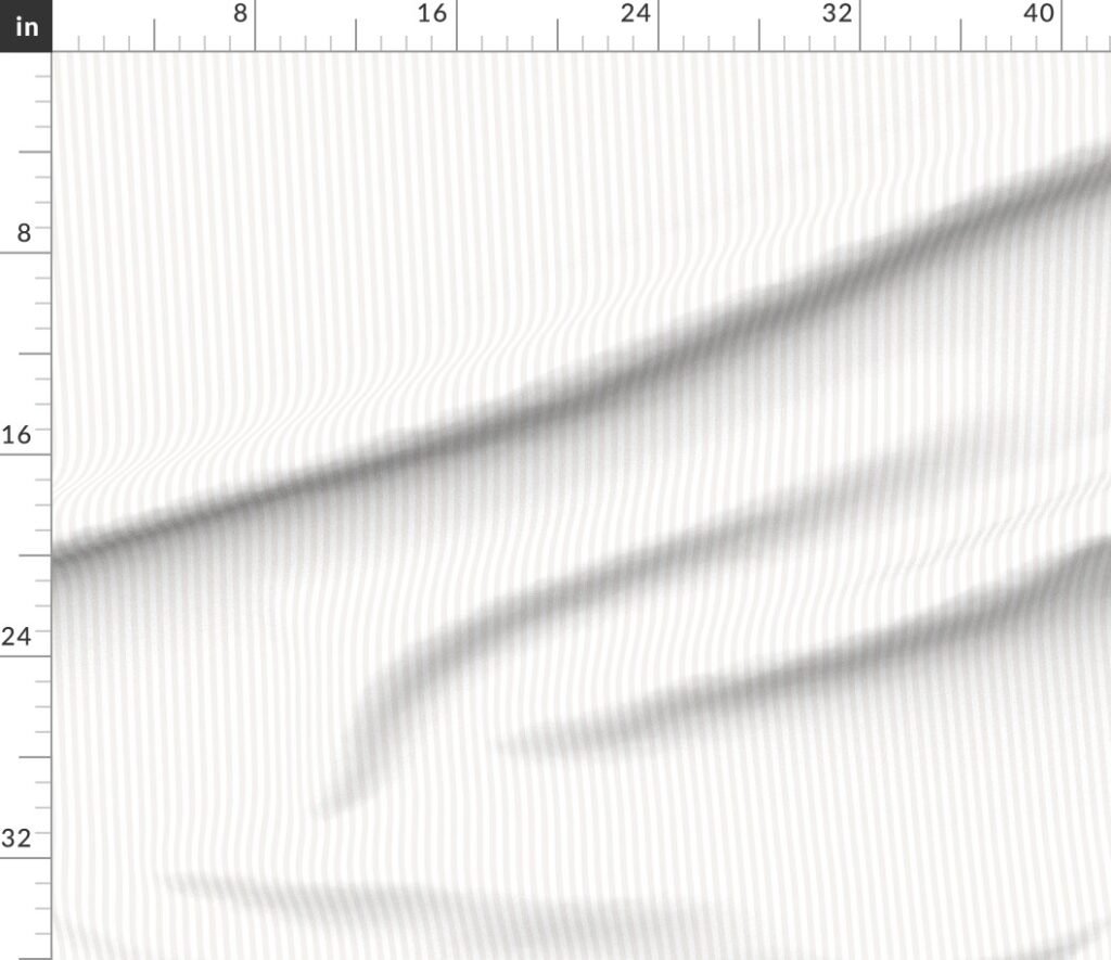 1/2 Inch Bone White Classic Stripe Pattern Fabric design
