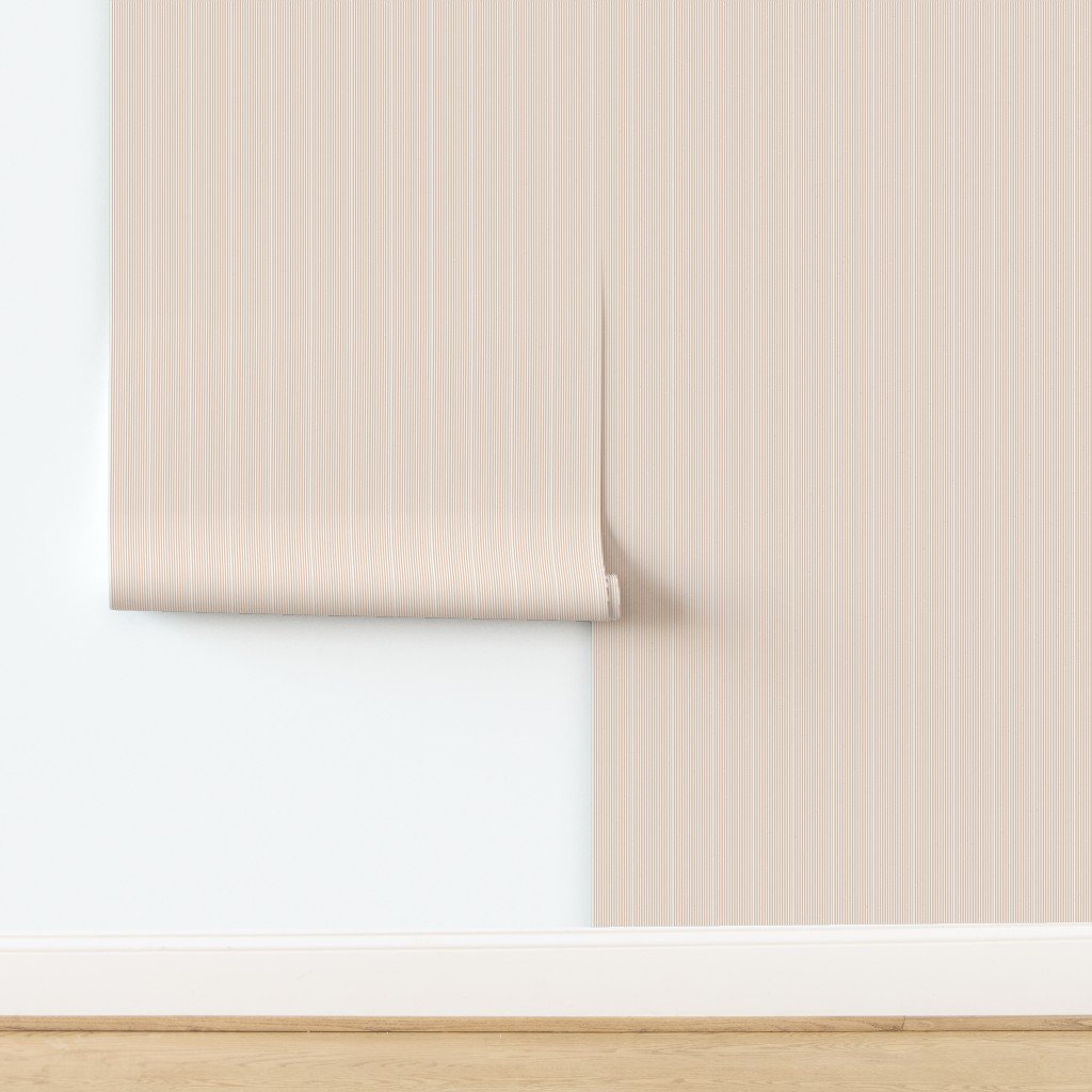 1 Eighth Inch Orange Stripe Pattern Minimal Fine Line Wallpaper design
