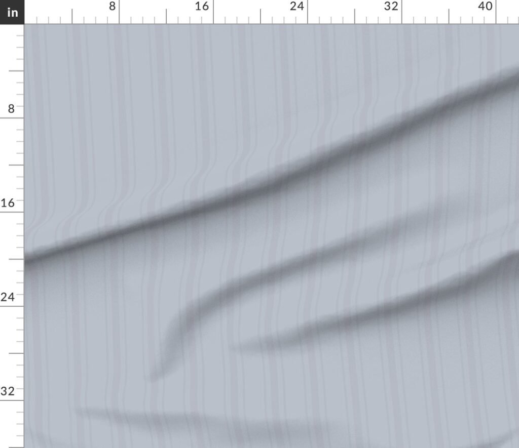 Tonal Cool Gray Tailored Ticking Stripe Cottage Farmhouse Wide Stripe Fabric design