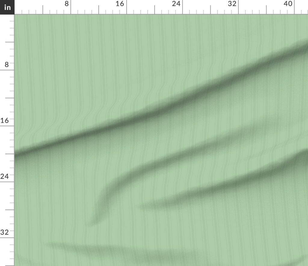 Tonal Fresh Green Tailored Ticking Stripe Cottage Farmhouse Small Sca Fabric design