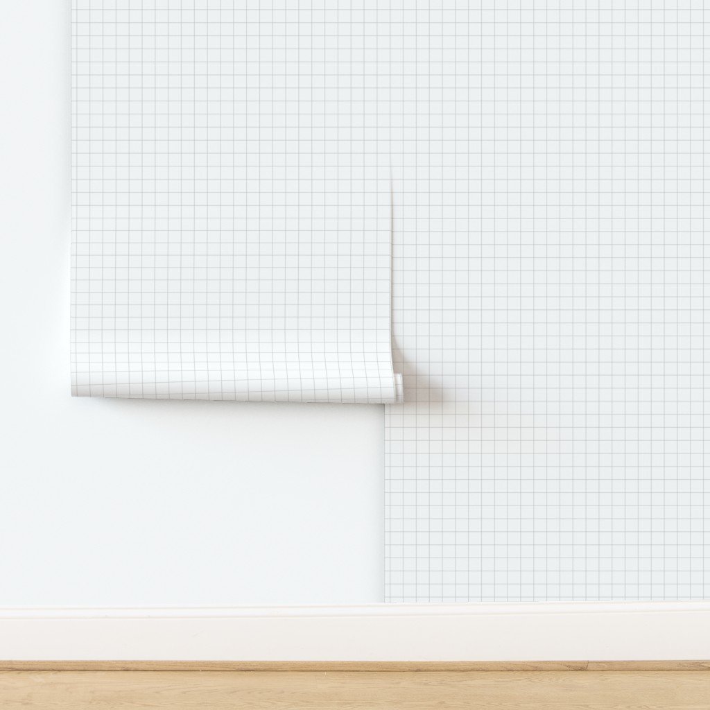 3 Quarter Inch Gray Grid Line Pattern Minimal Geometric Wallpaper design