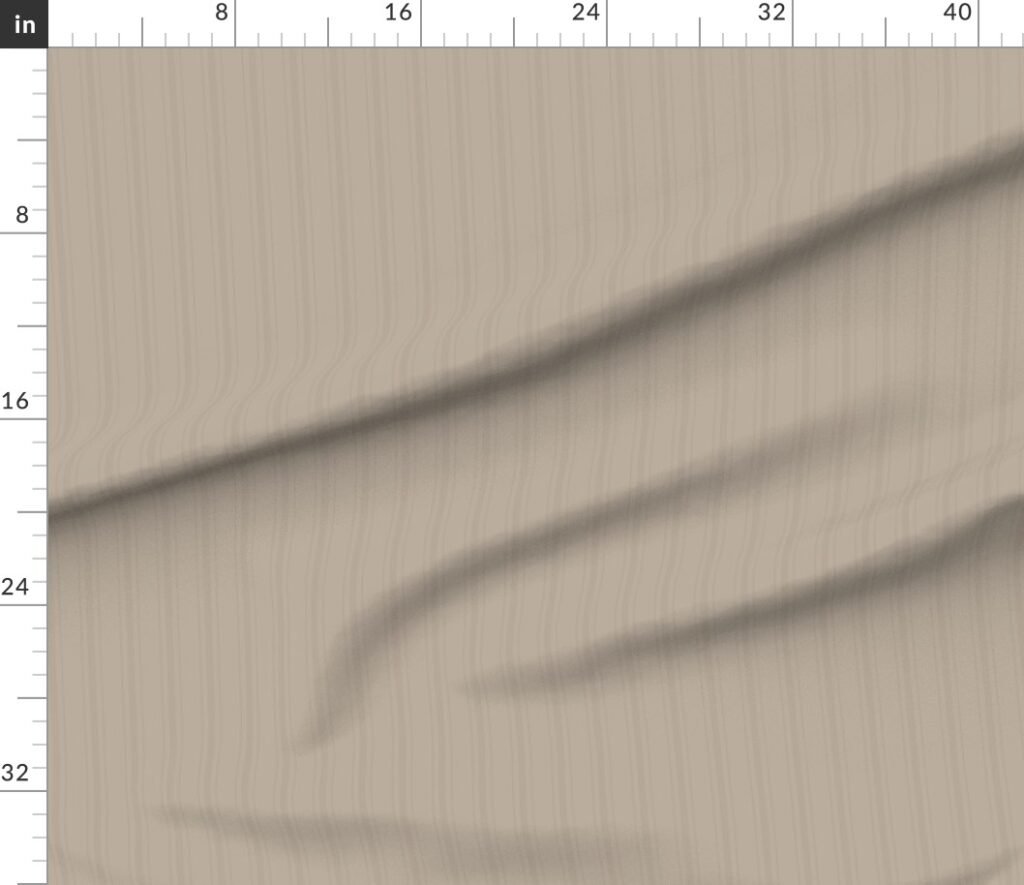 Tonal Taupe Tailored Ticking Stripe Cottage Farmhouse Small Scalee Fabric design