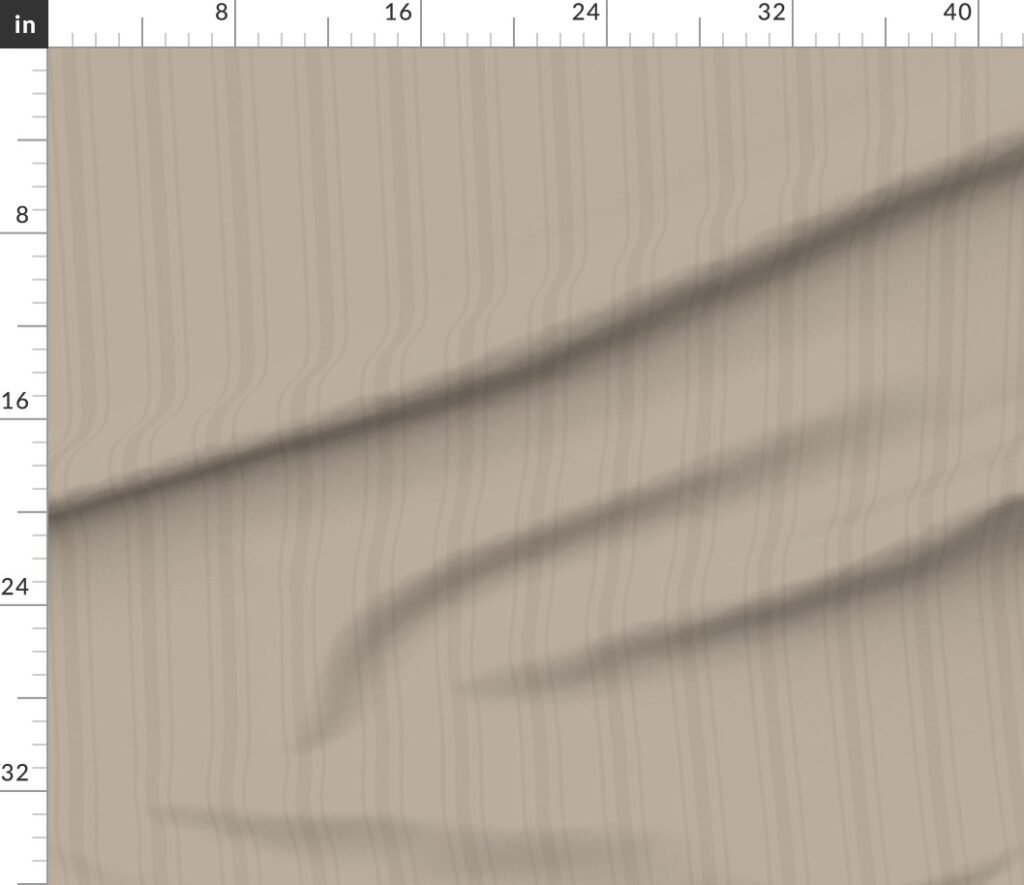 Tonal Taupe Tailored Ticking Stripe Cottage Farmhouse Wide Stripe Fabric design