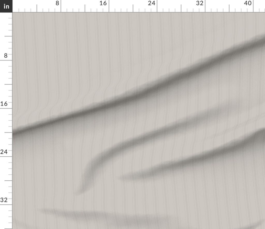 Tonal Stone Tailored Ticking Stripe Cottage Farmhouse Small Scale Fabric design